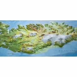 1122455 - Relief Island klein 1:1.500.000 - Karte^ Wandkarten Und Poster