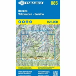 085 BERNINA - VALMALENCO - SONDRIO - Wanderkarte^ Wanderkarten Und Winterkarten|Wanderkarten Und Winterkarten