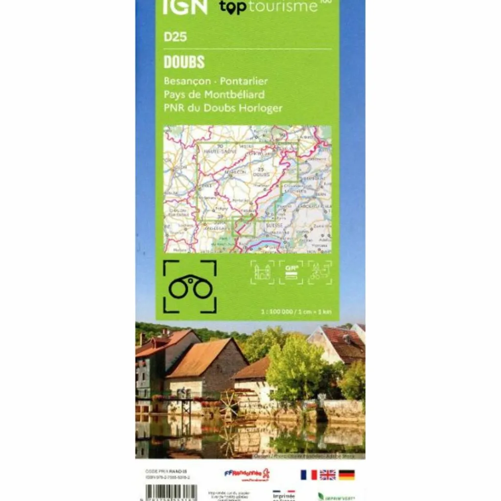 25 DOUBS BESANÇON - Straßenkarte^ Straßenkarten|Fahrradkarten