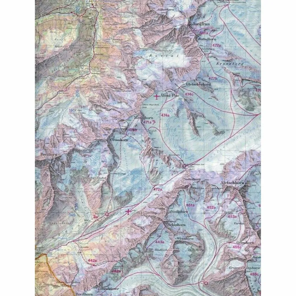 Winterkarten|Wanderkarten Und Winterkarten*264 S JUNGFRAU 1:50T - Wanderkarte