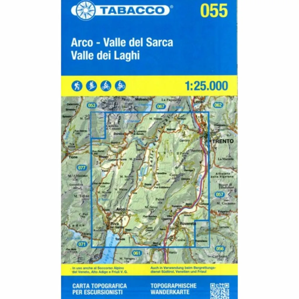 55 VALLE DEL SARCA - Wanderführer^ Wanderkarten Und Winterkarten|Wanderkarten Und Winterkarten