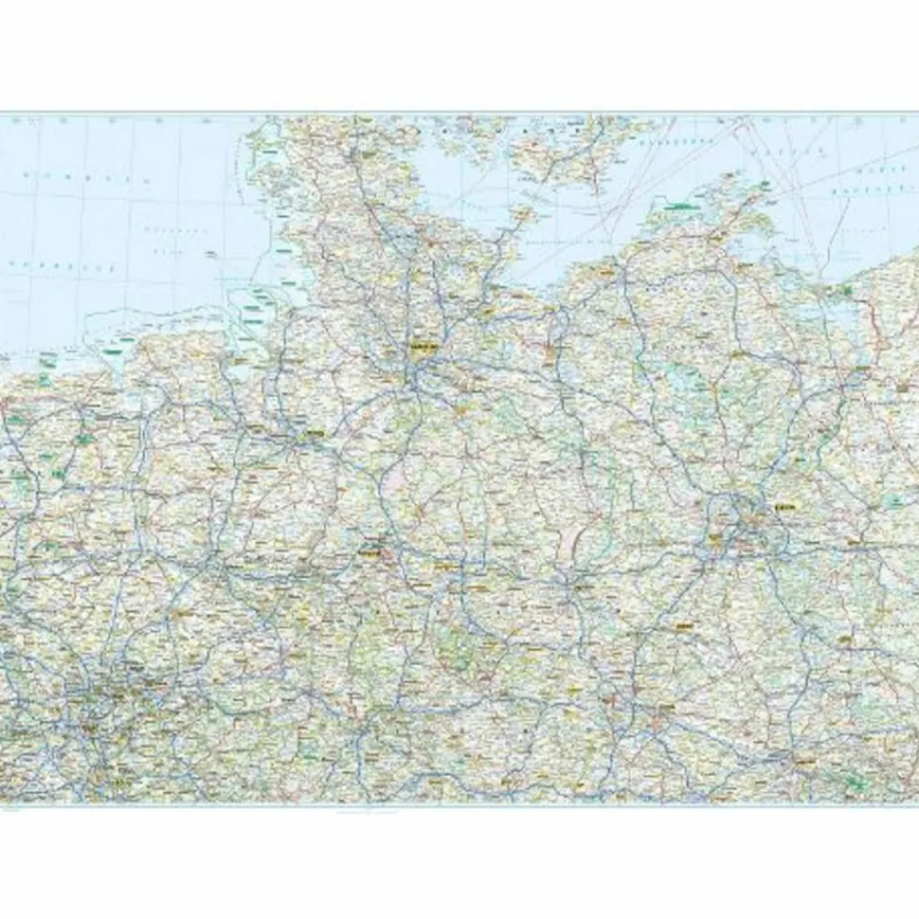 Straßenkarten|Straßenkarten*LÄNDERKARTE DEUTSCHLAND NORD 1:500.000 - Straßenkarte