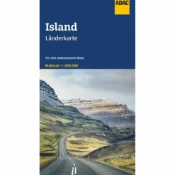 LÄNDERKARTE ISLAND 1:600.000 - Straßenkarte^ Straßenkarten|Straßenkarten