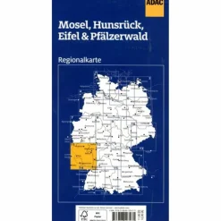 REGIONALKARTE 11 MOSEL, EIFEL, HUNSRÜCK, PFÄLZERWALD - Straßenkarte^ Straßenkarten|Straßenkarten