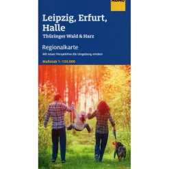 ADAC REGIONALKARTE BLATT 9 LEIPZIG, ERFURT, HALLE  1:150 000 - Straßenkarte^ Straßenkarten|Straßenkarten