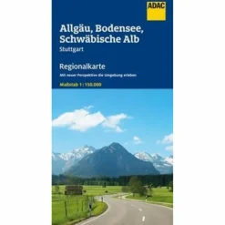 ADAC REGIONALKARTE DEUTSCHLAND BLATT 15 ALLGÄU, BODENSEE - Straßenkarte^ Straßenkarten|Straßenkarten