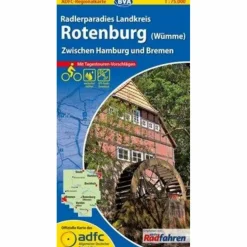 ADFC 1:75 000 LANDKREIS ROTENBURG - Fahrradkarte^ Fahrradkarten|Fahrradkarten