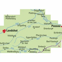 Fahrradkarten|Fahrradkarten*ADFC REGIONALKARTE NIEDERBAYERN MIT TOURENVORSCHLÄGEN - Fahrradkarte