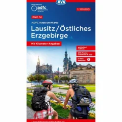 Fahrradkarten|Fahrradkarten*ADFC-RADTOURENKARTE 14 LAUSITZ / ÖSTLICHES ERZGEBIRGE - Fahrradkarte