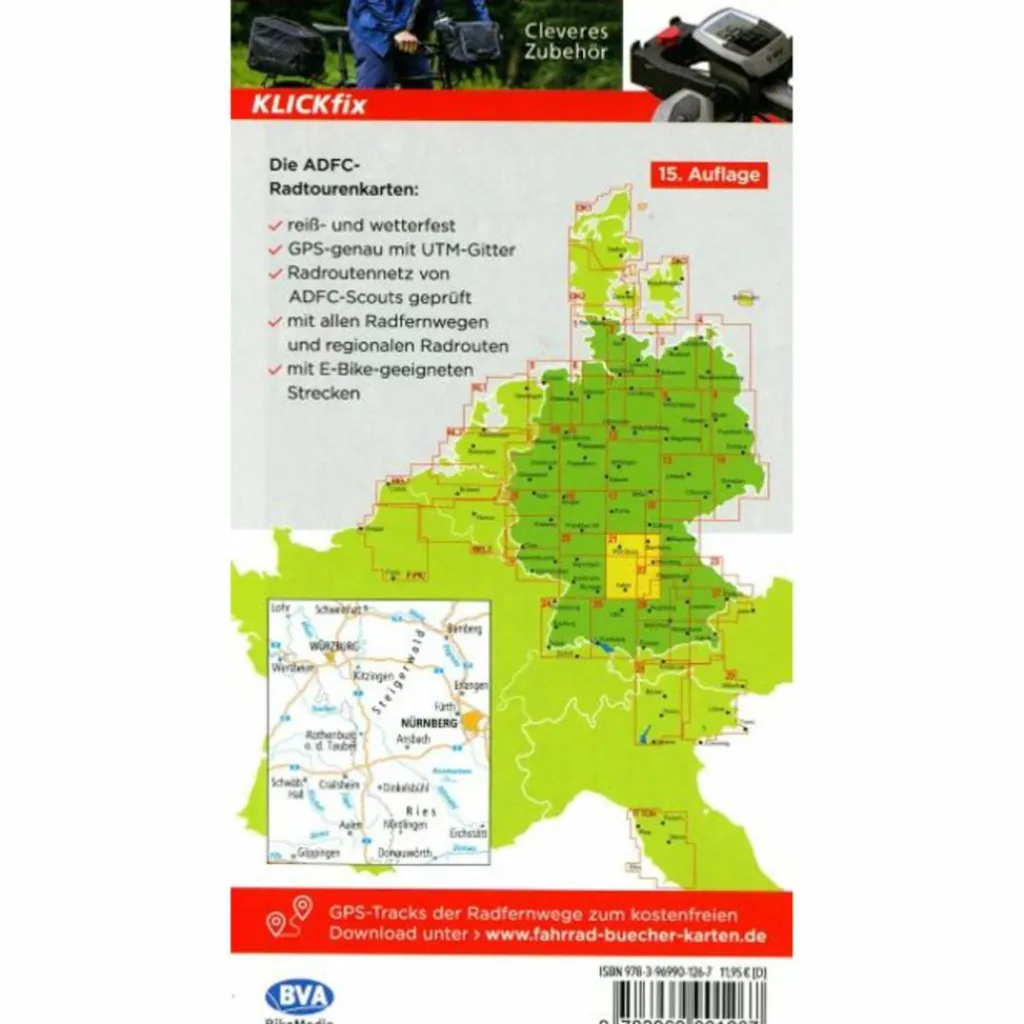 Fahrradkarten|Fahrradkarten*ADFC-RADTOURENKARTE 21 MAINFRANKEN TAUBERTAL 1:150.000 - Fahrradkarte