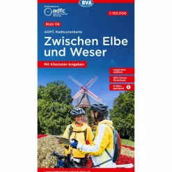 ADFC-RADTOURENKARTE 6 ZWISCHEN ELBE UND WESER 1:150.000 - Fahrradkarte^ Fahrradkarten|Fahrradkarten