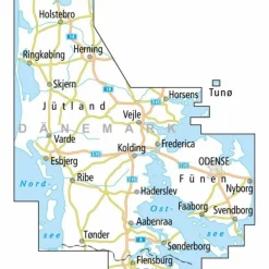 ADFC-RADTOURENKARTE DK2 DÄNEMARK/JÜTLAND SÜD/ FÜNEN - Fahrradkarte^ Fahrradkarten|Fahrradkarten