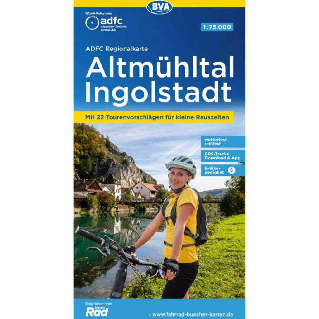 ADFC-REGIONALKARTE ALTMÜHLTAL INGOLSTADT, 1:75.000 - Fahrradkarte^ Fahrradkarten|Fahrradkarten