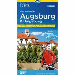Fahrradkarten|Fahrradkarten*ADFC-REGIONALKARTE AUGSBURG UND UMGEBUNG, 1:75.000 - Fahrradkarte