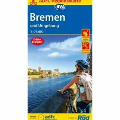 Fahrradkarten|Fahrradkarten*ADFC-REGIONALKARTE BREMEN UND UMGEBUNG, 1:75.000 - Fahrradkarte