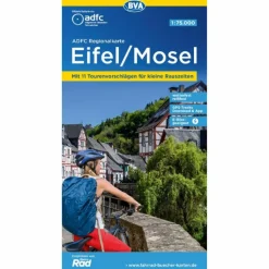 ADFC-REGIONALKARTE EIFEL/ MOSEL, 1:75.000 - Fahrradkarte^ Fahrradkarten|Fahrradkarten