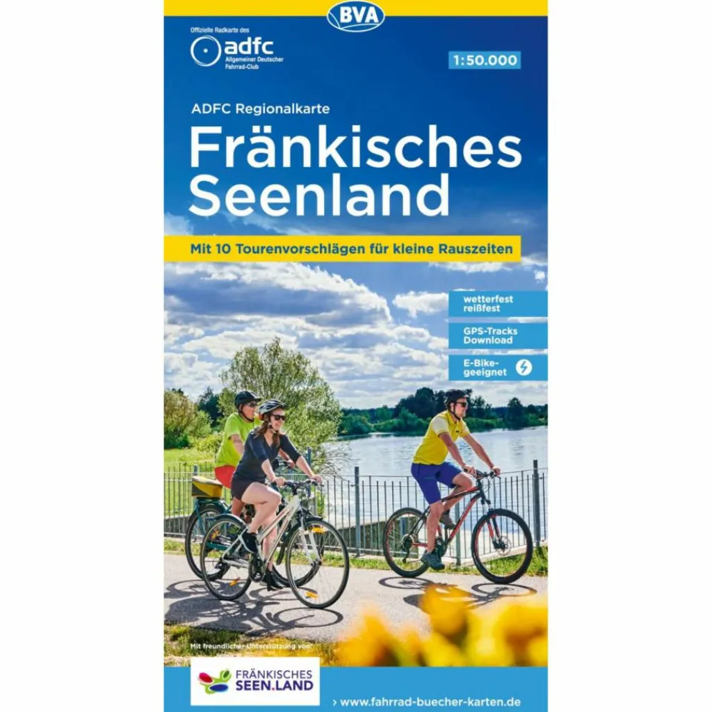 ADFC-REGIONALKARTE FRÄNKISCHES SEENLAND, 1:50.000 - Fahrradkarte^ Fahrradkarten|Fahrradkarten