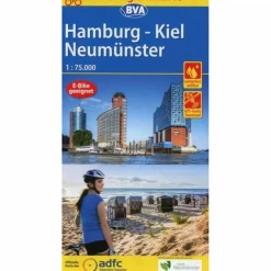 Fahrradkarten|Fahrradkarten*ADFC-REGIONALKARTE HAMBURG/NEUMÜNSTER/KIEL 1:75.000 - Fahrradkarte