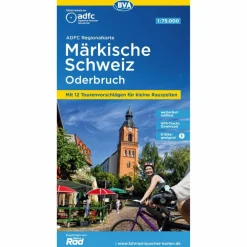 ADFC-REGIONALKARTE MÄRKISCHE SCHWEIZ ODERBRUCH,1:75.000 - Fahrradkarte^ Fahrradkarten|Fahrradkarten