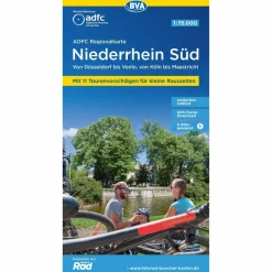 Fahrradkarten|Fahrradkarten*ADFC-REGIONALKARTE NIEDERRHEIN SÜD 1:75.000, MIT TAGESTOUREN - Fahrradkarte