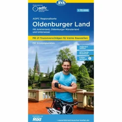 ADFC-REGIONALKARTE OLDENBURGER LAND, 1:75.000 - Fahrradkarte^ Fahrradkarten|Fahrradkarten