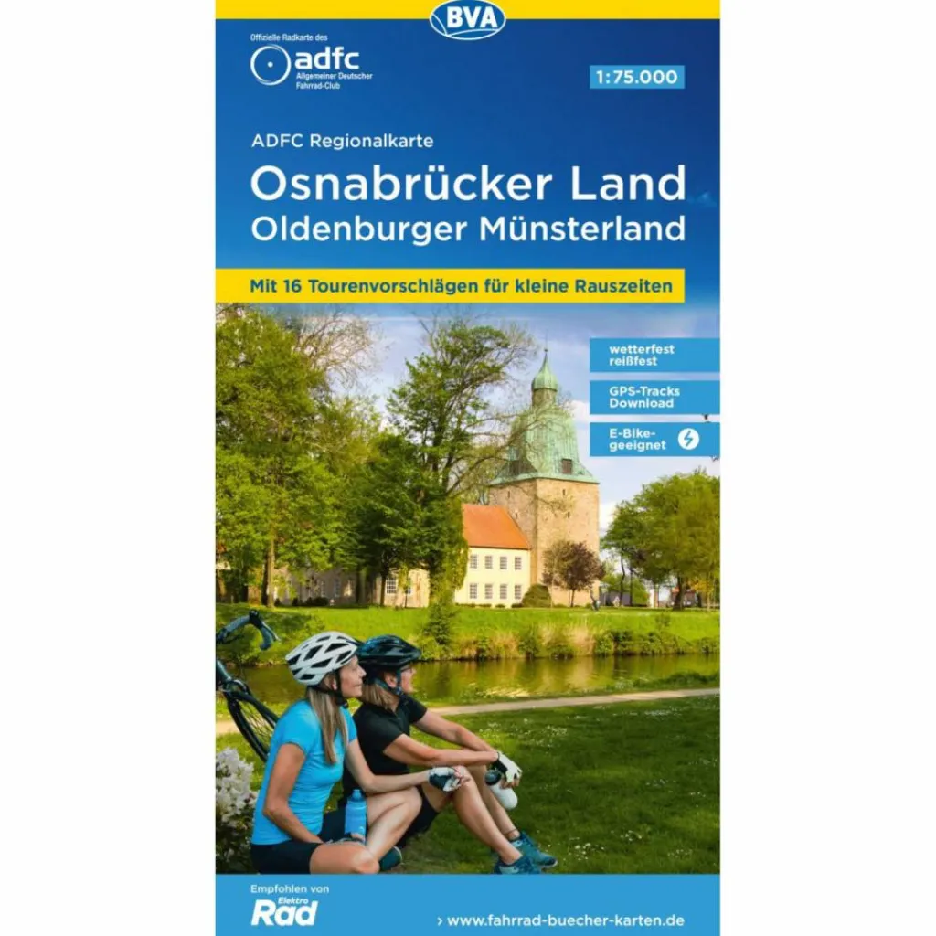 ADFC-REGIONALKARTE OSNABRÜCKER LAND /OLDENBURGER MÜNSTERLAND - Fahrradkarte^ Fahrradkarten|Fahrradkarten