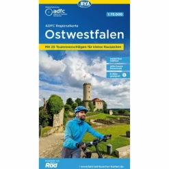 ADFC-REGIONALKARTE OSTWESTFALEN, 1:75.000 - Fahrradkarte^ Fahrradkarten|Fahrradkarten