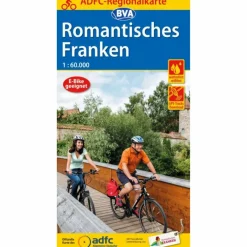 Fahrradkarten|Fahrradkarten*ADFC-REGIONALKARTE ROMANTISCHES FRANKEN, 1:60.000 - Fahrradkarte