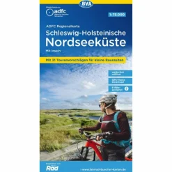 Fahrradkarten|Fahrradkarten*ADFC-REGIONALKARTE SCHLESWIG-HOLSTEINISCHE NORDSEEKÜSTE - Fahrradkarte