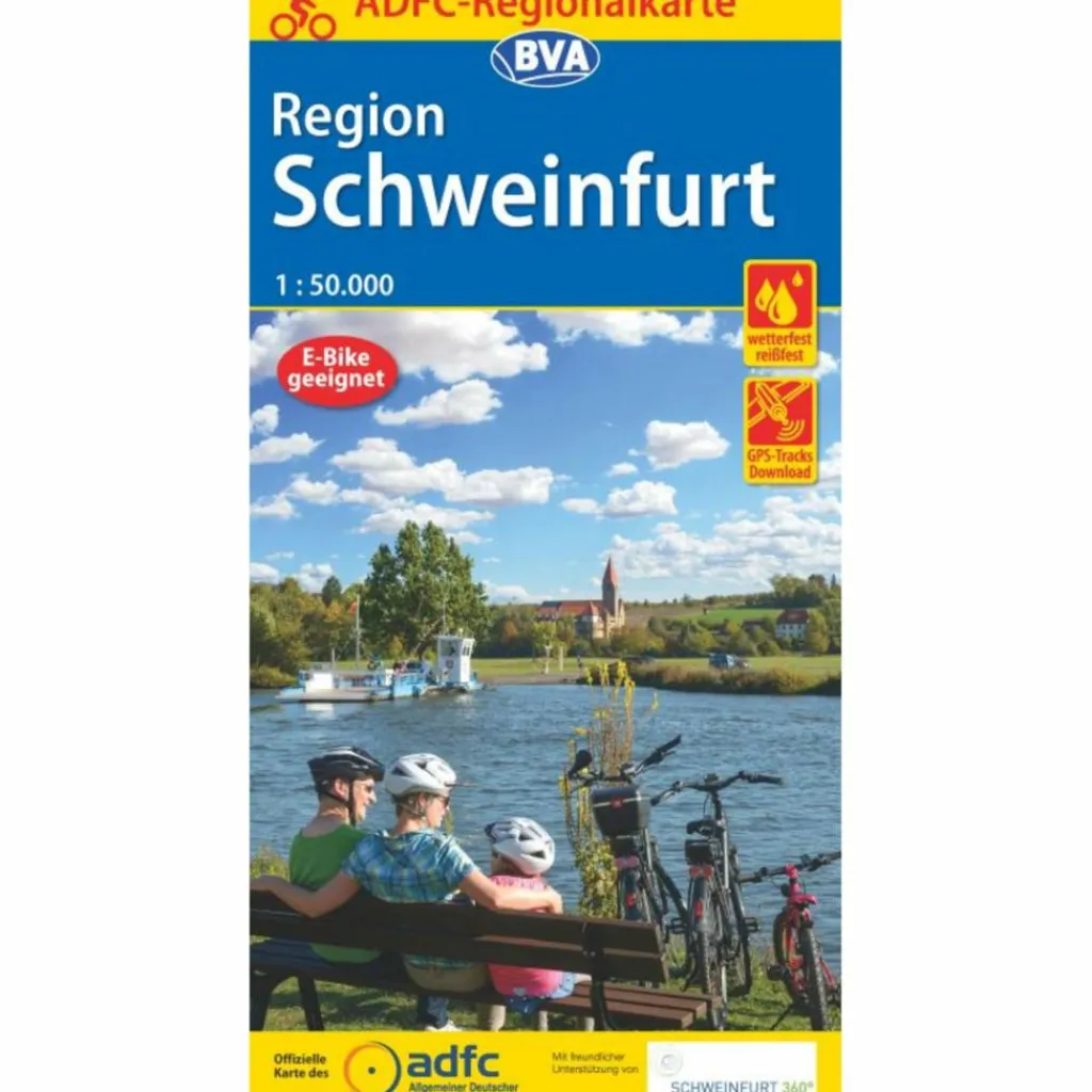 Fahrradkarten|Fahrradkarten*ADFC-REGIONALKARTE SCHWEINFURT, 1:50.000 - Fahrradkarte