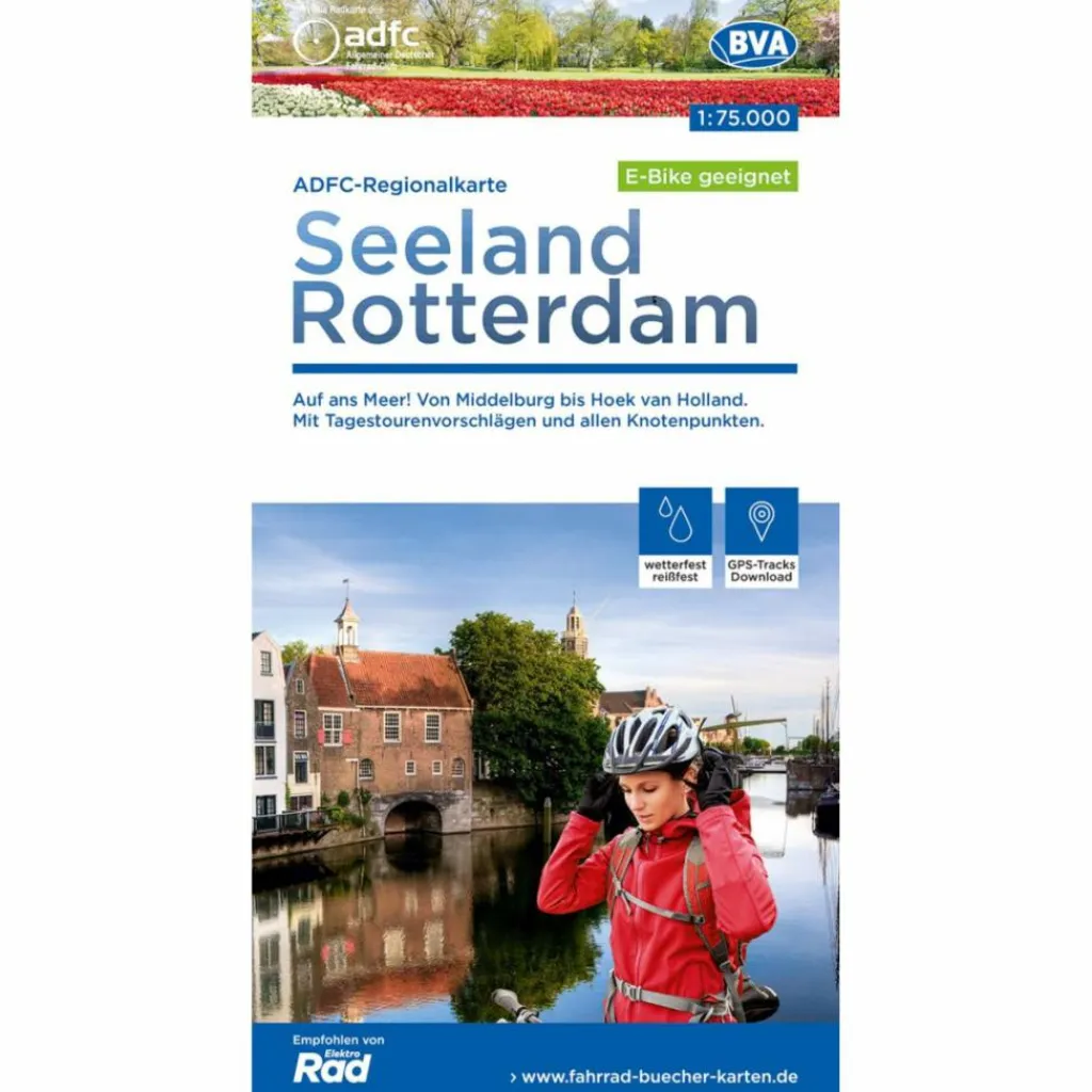 Fahrradkarten|Fahrradkarten*ADFC-REGIONALKARTE SEELAND ROTTERDAM 1:75.000 - Fahrradkarte