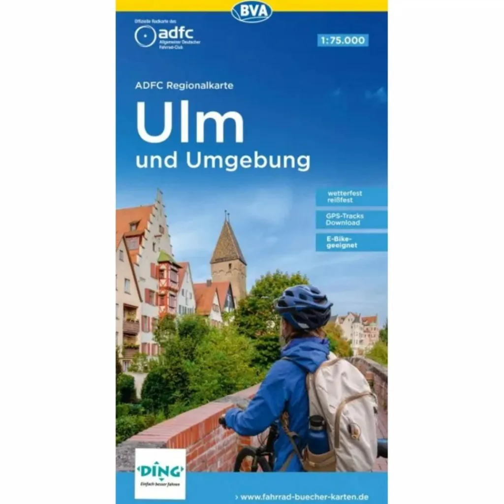 Fahrradkarten|Fahrradkarten*ADFC-REGIONALKARTE ULM UND UMGEBUNG, 1:75.000 - Fahrradkarte