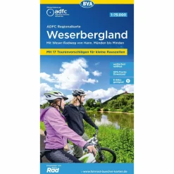ADFC-REGIONALKARTE WESERBERGLAND, 1:75.000 - Fahrradkarte^ Fahrradkarten|Fahrradkarten