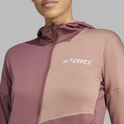 Adidas TERREX XPERIOR LIGHT FLEECE HOODED JACKET Damen - Fleecejacke^Damen Pullover Und Fleecepullover