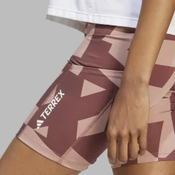 Adidas W 8INCH TIGHT ALL OVER PRINT Damen^Damen Outdoorhosen