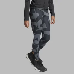 Adidas W MOUNTAIN TIGHTS ALLOVER PRINT Damen - Leggings^Damen Outdoorhosen