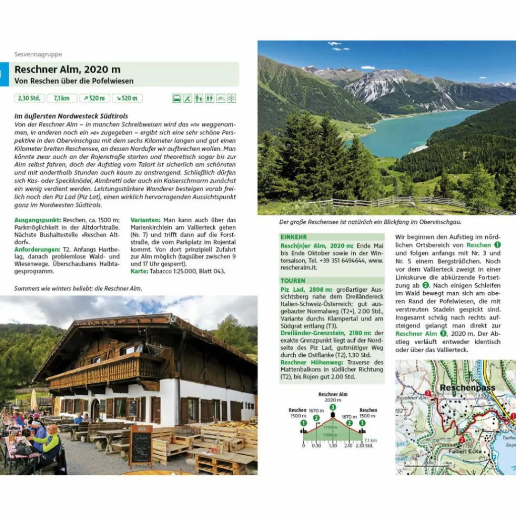 Wanderführer*ALM- UND HÜTTENWANDERUNGEN SÜDTIROL WEST - Wanderführer