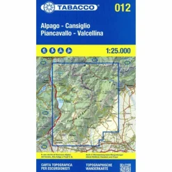 Wanderkarten Und Winterkarten|Wanderkarten Und Winterkarten*ALPAGO-CANSIGLIO PIANCAVALLO - VALCELLINA 1:25 000 - Wanderkarte