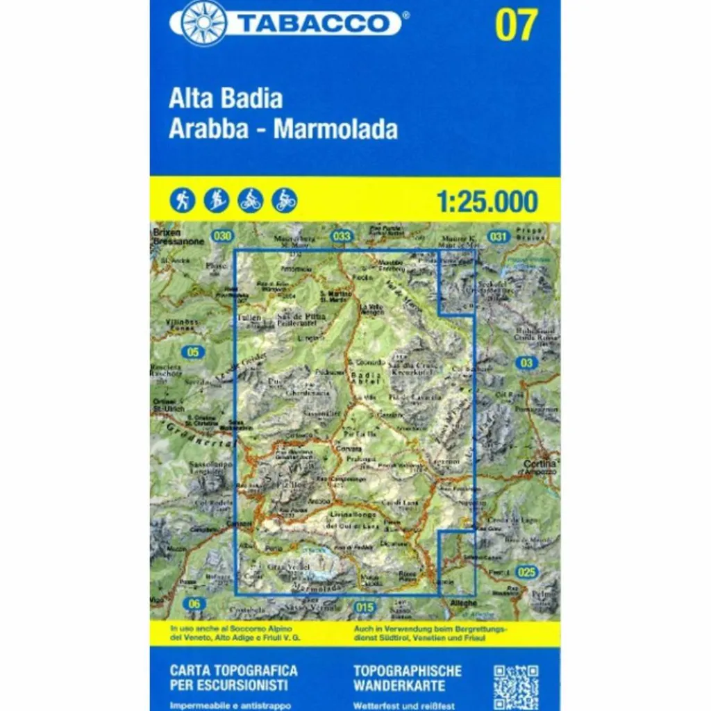 ALTA BADIA - ARABBA MARMOLADA 1:25 000^ Wanderkarten Und Winterkarten|Wanderkarten Und Winterkarten