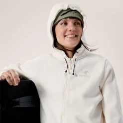 Damen Arc'teryx Pullover Und Fleecepullover*Arc'teryx EMBLEM FLEECE FULL ZIP CROP HOODY W Damen - Kapuzenjacke