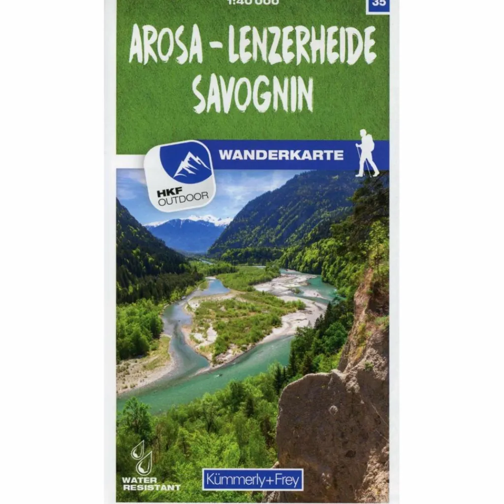 AROSA - LENZERHEIDE - SAVOGNIN 35 WANDERKARTE 1:40 000 MATT - Wanderkarte^ Wanderkarten Und Winterkarten|Wanderkarten Und Winterkarten