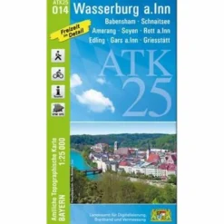 Fahrradkarten|Wanderkarten Und Winterkarten*ATK25-O14 WASSERBURG A.INN - Wanderkarte