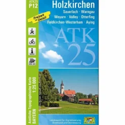 Fahrradkarten|Wanderkarten Und Winterkarten*ATK25-P12 HOLZKIRCHEN (AMTLICHE TOPOGRAPHISCHE KARTE 1:25000 - Wanderkarte