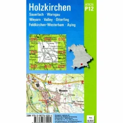 Fahrradkarten|Wanderkarten Und Winterkarten*ATK25-P12 HOLZKIRCHEN (AMTLICHE TOPOGRAPHISCHE KARTE 1:25000 - Wanderkarte