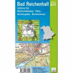 Fahrradkarten|Wanderkarten Und Winterkarten*ATK25-Q17 BAD REICHENHALL (AMTLICHE TOPOGRAPHISCHE KARTE