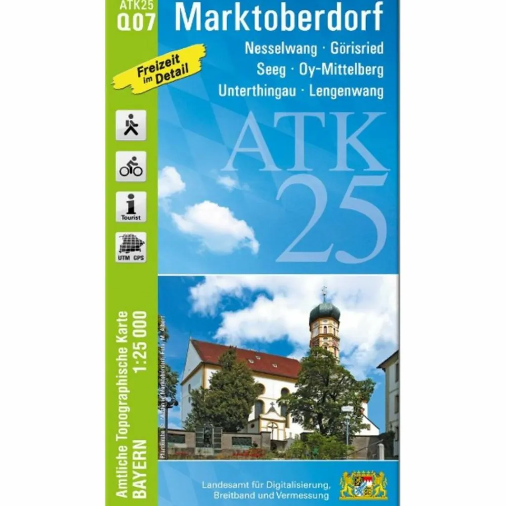 ATK25-Q07 MARKTOBERDORF - Wanderkarte^ Fahrradkarten|Wanderkarten Und Winterkarten