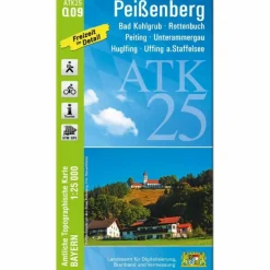 ATK25-Q09 PEIßENBERG (AMTLICHE TOPOGRAPHISCHE KARTE 1:25000) - Wanderkarte^ Fahrradkarten|Wanderkarten Und Winterkarten