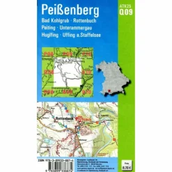 ATK25-Q09 PEIßENBERG (AMTLICHE TOPOGRAPHISCHE KARTE 1:25000) - Wanderkarte^ Fahrradkarten|Wanderkarten Und Winterkarten