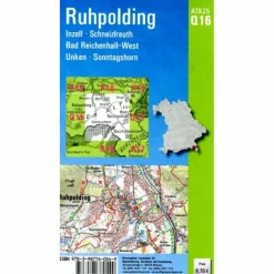 ATK25-Q16 RUHPOLDING (AMTLICHE TOPOGRAPHISCHE KARTE 1:25000) - Wanderkarte^ Fahrradkarten|Wanderkarten Und Winterkarten