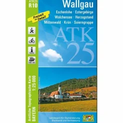 ATK25-R10 WALLGAU (AMTLICHE TOPOGRAPHISCHE KARTE 1:25000) - Wanderkarte^ Fahrradkarten|Wanderkarten Und Winterkarten